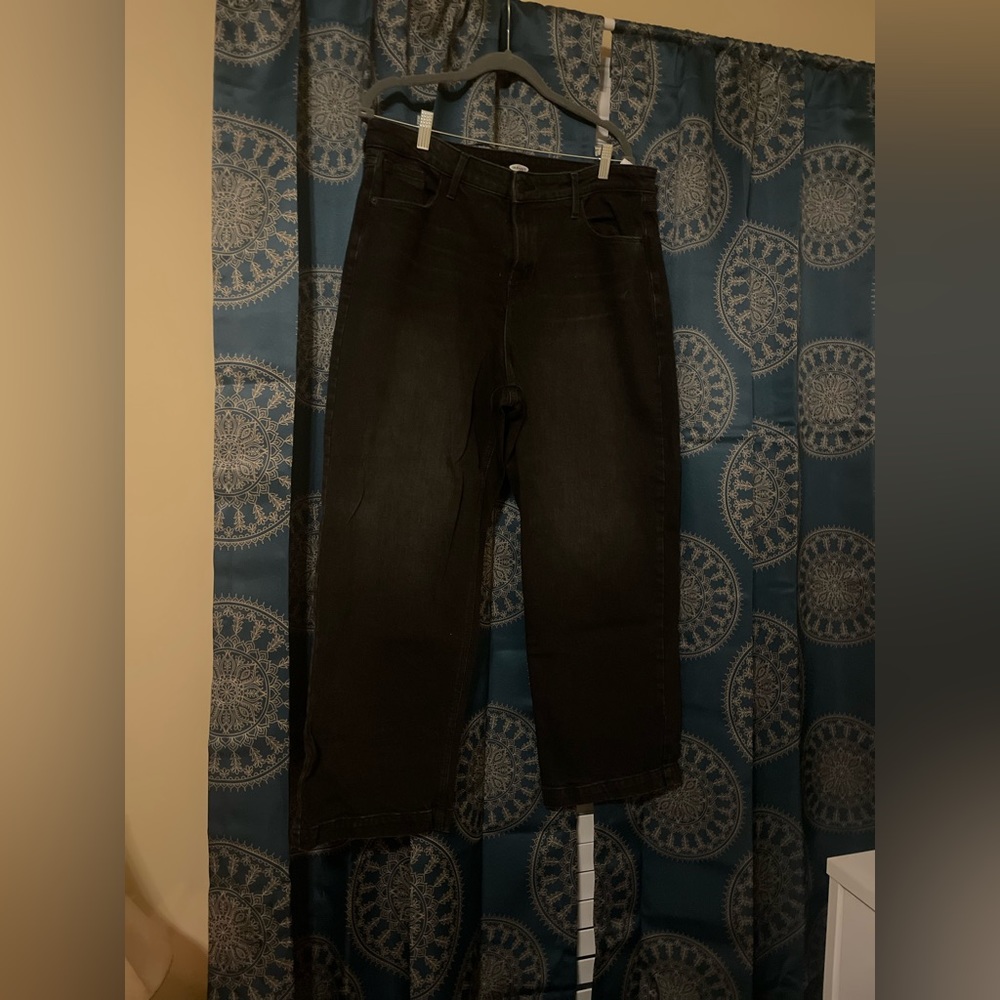 Old Navy Black Wide Leg Jeans